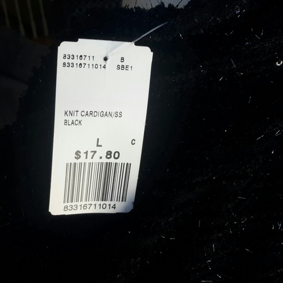 NWT BLACK DRESSY  SHRUG L - Picture 4 of 4